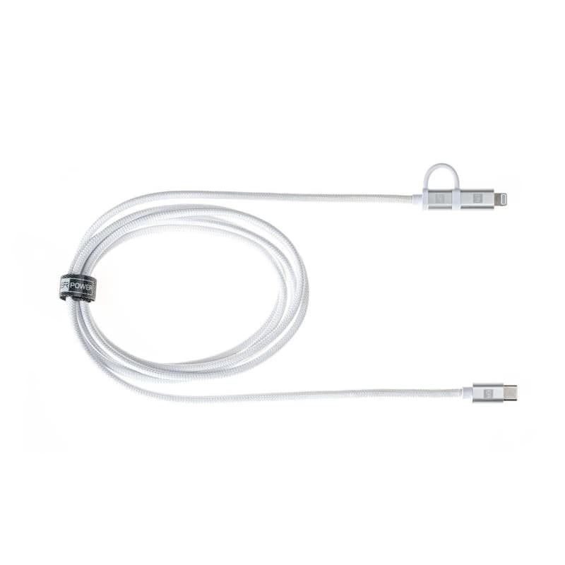 ER POWER Dual Cable USB-C C/L Mfi 200cm white 4