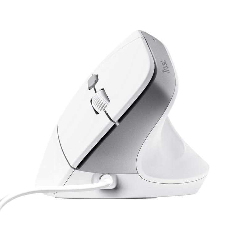 TRUST myš Bayo II Ergonomická vertikálna myš, USB, biela 2