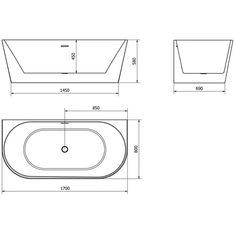 Mexen Oval, 170 x 80 cm 52671708000-97 6