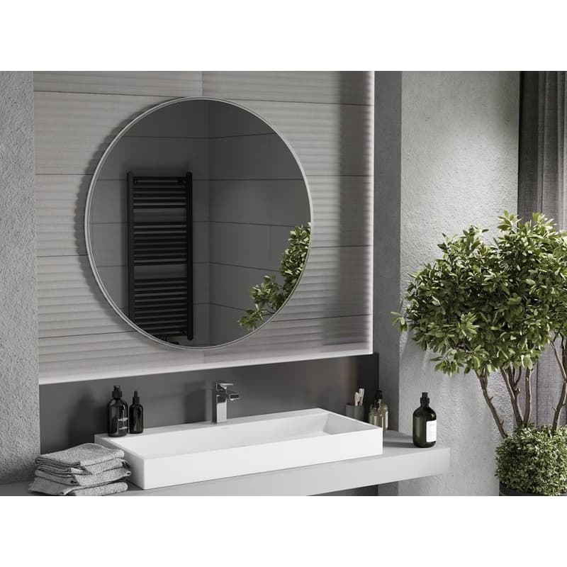 MEXEN - Loft zrkadlo 100, nerezový rám 9850-100-100-000-10 2