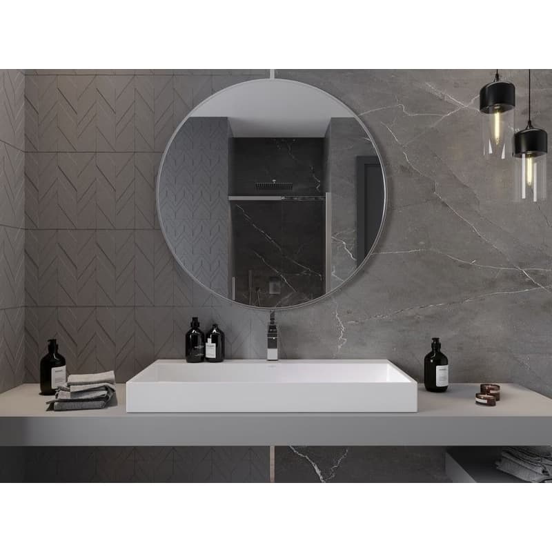 MEXEN - Loft zrkadlo 100, nerezový rám 9850-100-100-000-10 4