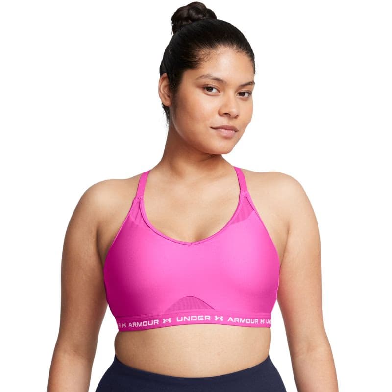 Dámska tréningová športová podprsenka UNDER ARMOUR UA Crossback Low Bra-PNK 4