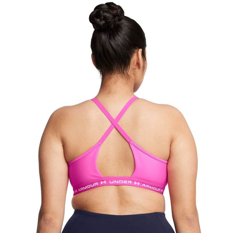 Dámska tréningová športová podprsenka UNDER ARMOUR UA Crossback Low Bra-PNK 5