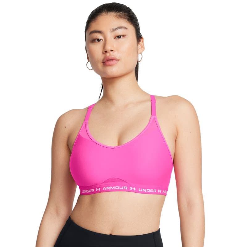 Dámska tréningová športová podprsenka UNDER ARMOUR UA Crossback Low Bra-PNK 6