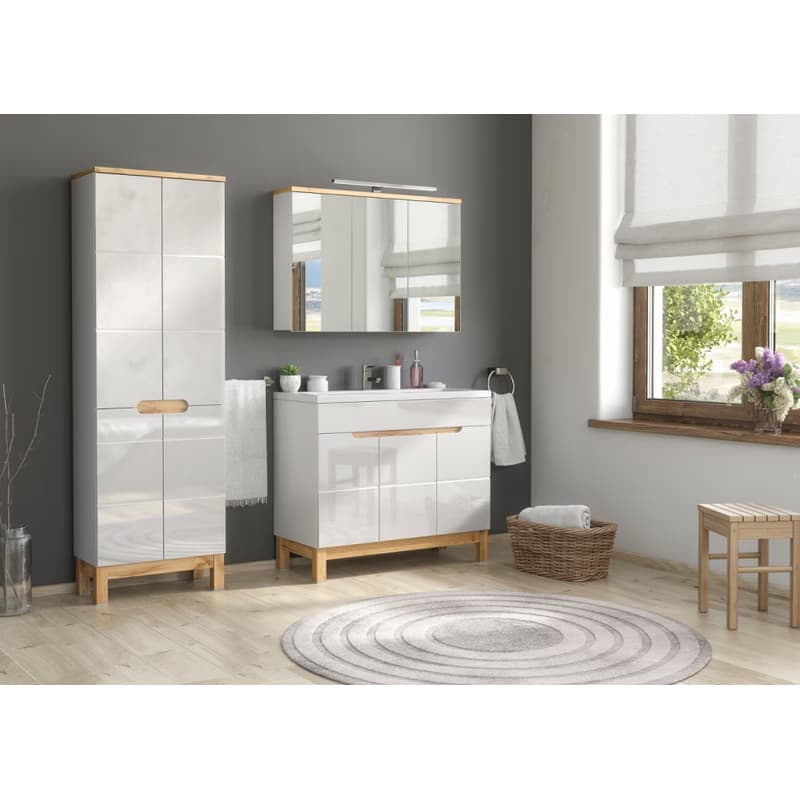 ArtCom Zrkadlová skrinka BALI White 841 | 80 cm 3