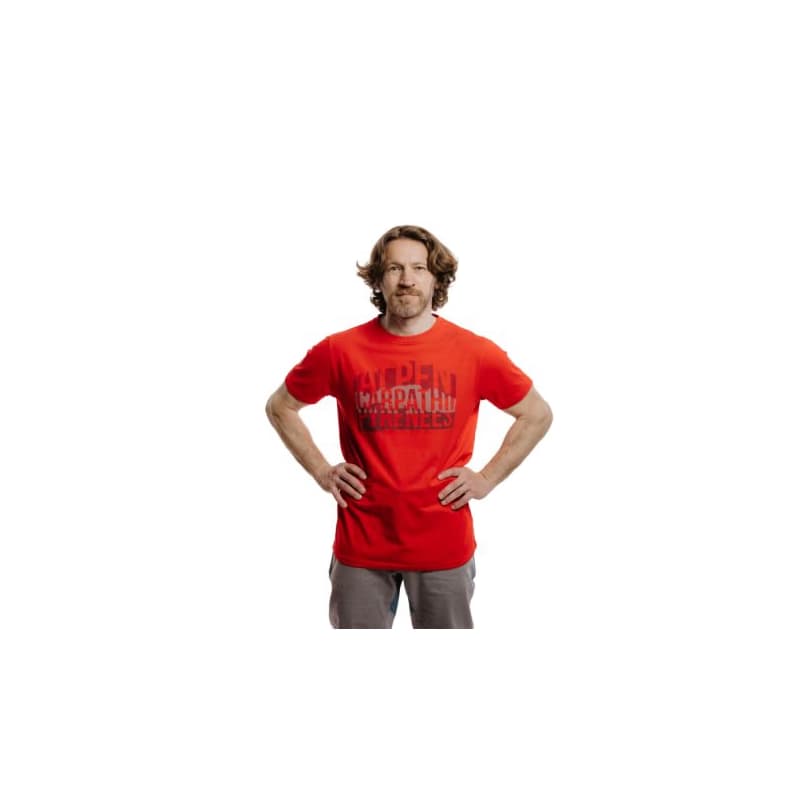 Pánske turistické tričko s krátkym rukávom EVERETT Tee ALKAPY red