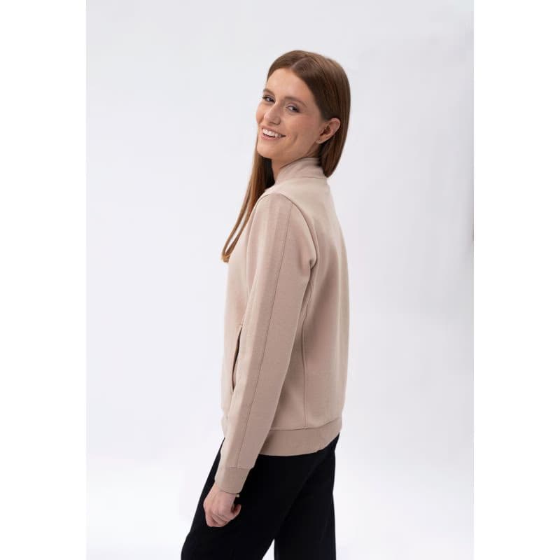 Dámska mikina so zipsom VOLCANO LORI-102-BEIGE 3