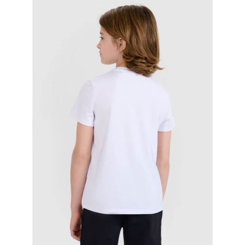 Chlapčenské tréningové tričko s krátkym rukávom 4F JUNIOR TSHIRT FNK M1438-10S-WHITE 3