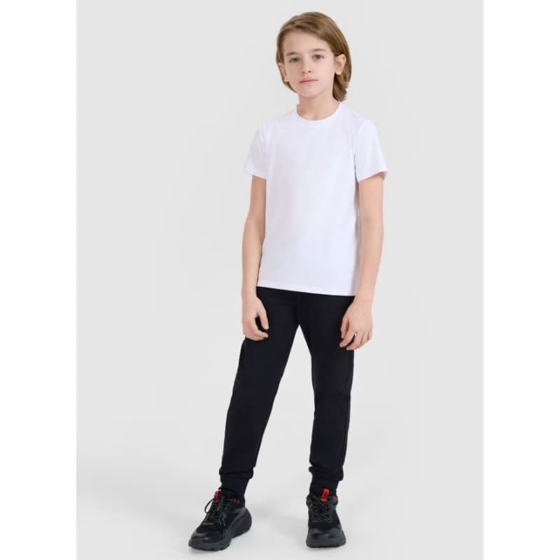 Chlapčenské tréningové tričko s krátkym rukávom 4F JUNIOR TSHIRT FNK M1438-10S-WHITE 4