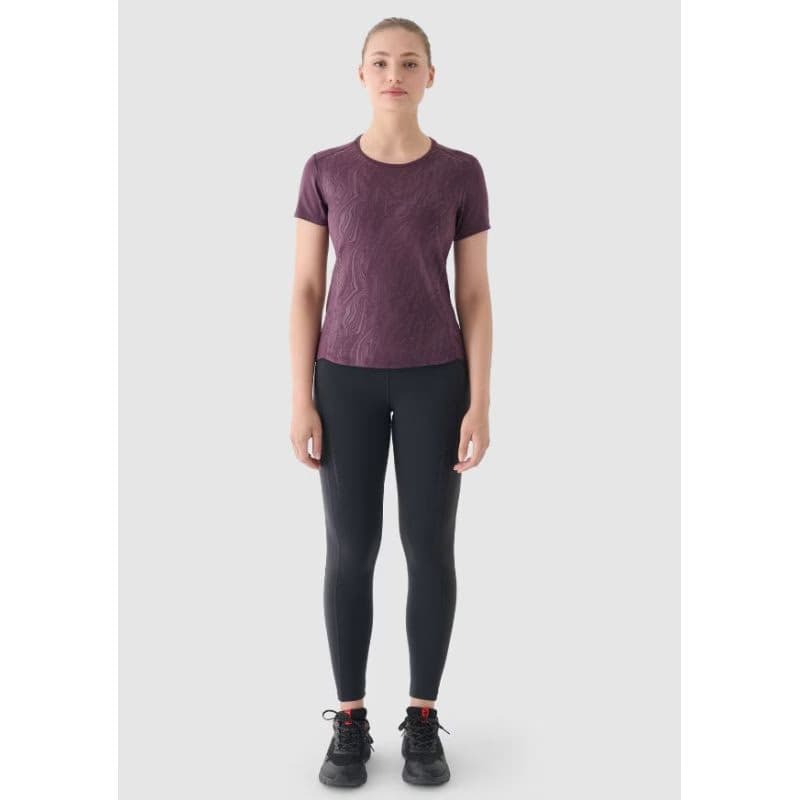 Dámske bežecké zateplené legíny 4F TIGHTS FNK-WAW24TFTIF266-22S-ANTHRACITE 2