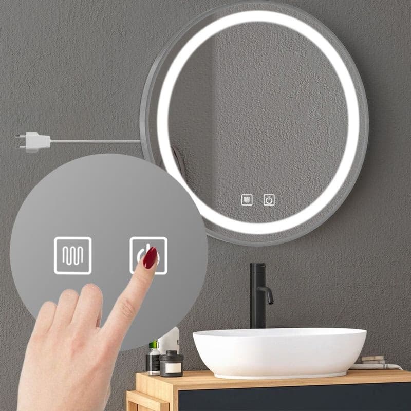 Tutumi - Zrkadlo LED 60cm MMJ BRUSH SILVER HOM-06505 3