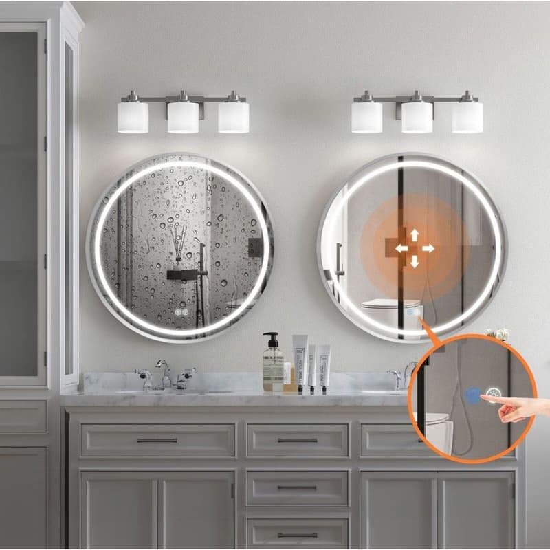 Tutumi - Zrkadlo LED 60cm MMJ BRUSH SILVER HOM-06505 5