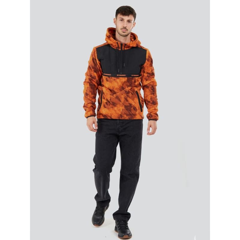 Pánska lyžiarska mikina s 1 2 zipsom FUNDANGO Exodus Hybrid Jacket-613-autumn 3