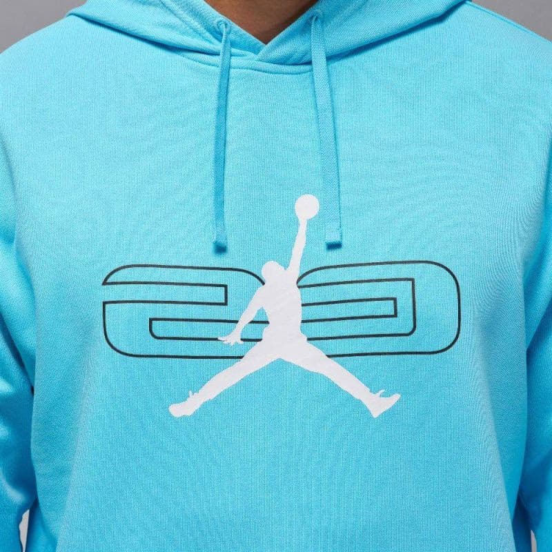 Pánska mikina s kapucňou NIKE JORDAN SPORT CROSSOVER BLUE CHILL BLACK WHITE 6