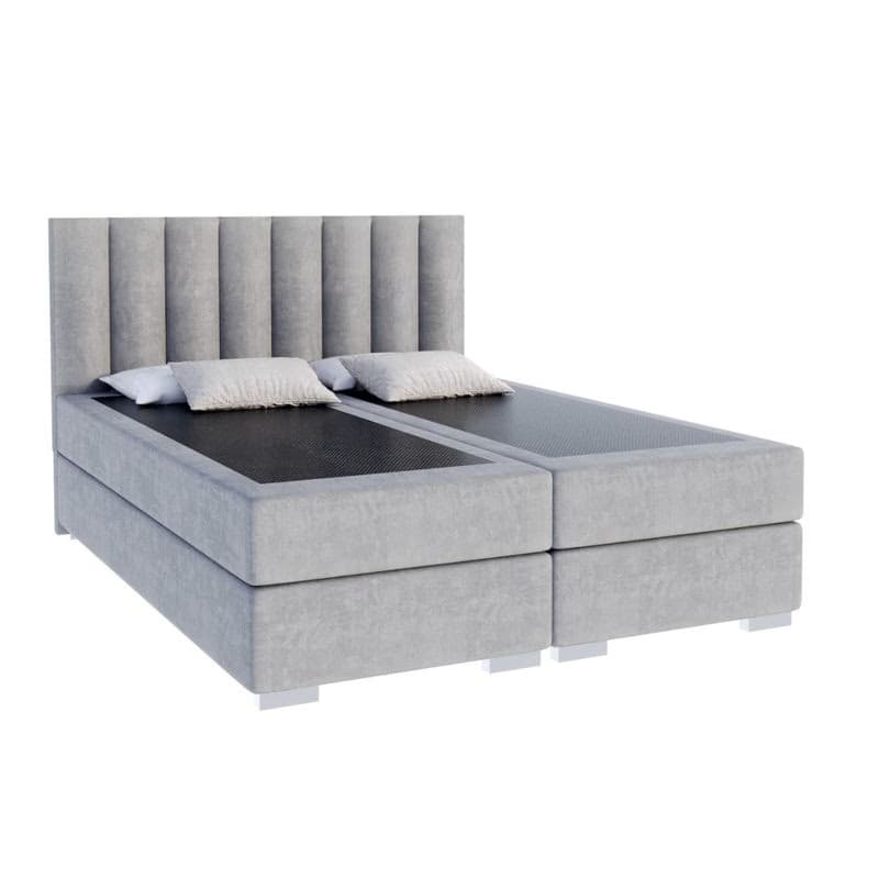 FDM Manželská posteľ LINCOLN Boxspring | sivá 180 x 200 cm 3