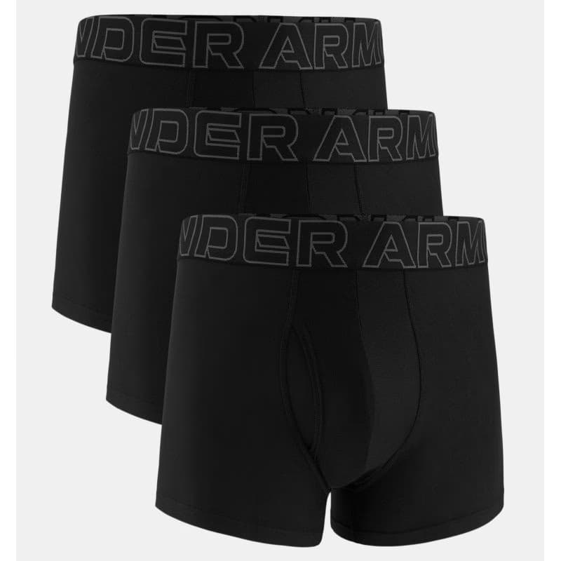 Pánske boxerky UNDER ARMOUR 3 PACK-UA PERFORMANCE TECH - SOLID 3 inch-BLK 2