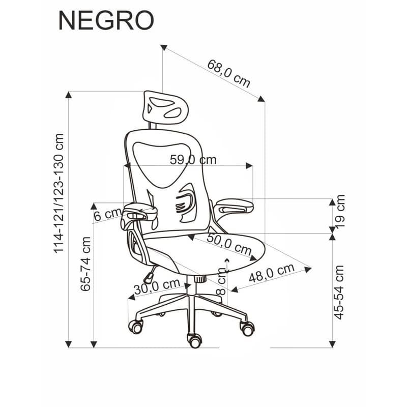 Kancelárske kreslo NEGRO Halmar 6