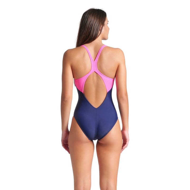 Dámske plavecké jednodielne plavky ARENA WOMENS BRIGHT GLARE SWIMSUIT V BACK 4