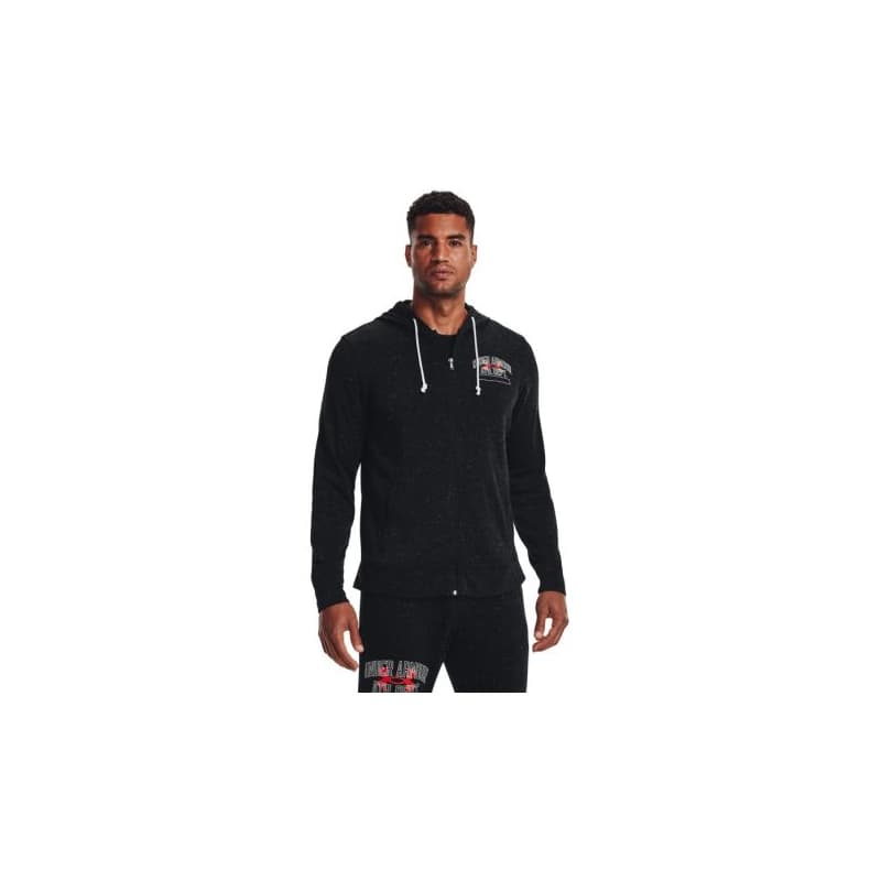 Pánska mikina s kapucňou UNDER ARMOUR UA Rival Try Athlc Dep FZ HD-BLK
