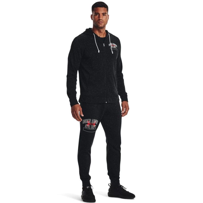 Pánska mikina s kapucňou UNDER ARMOUR UA Rival Try Athlc Dep FZ HD-BLK 3