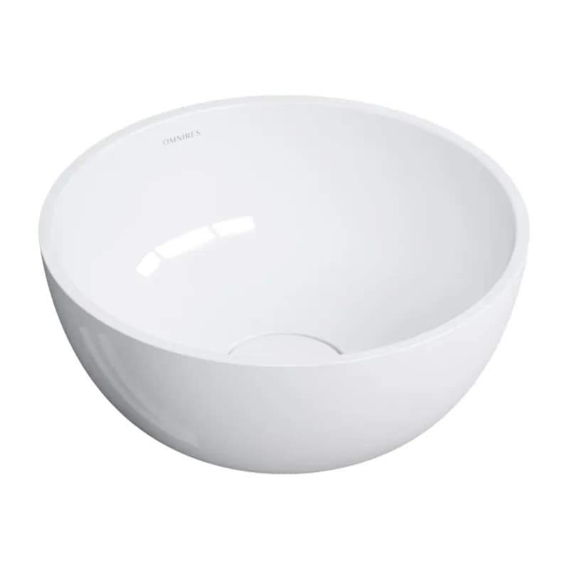OMNIRES - SHELL M+ umývadlo na dosku, O35 cm, biela lesk SHELL350UNBP 4
