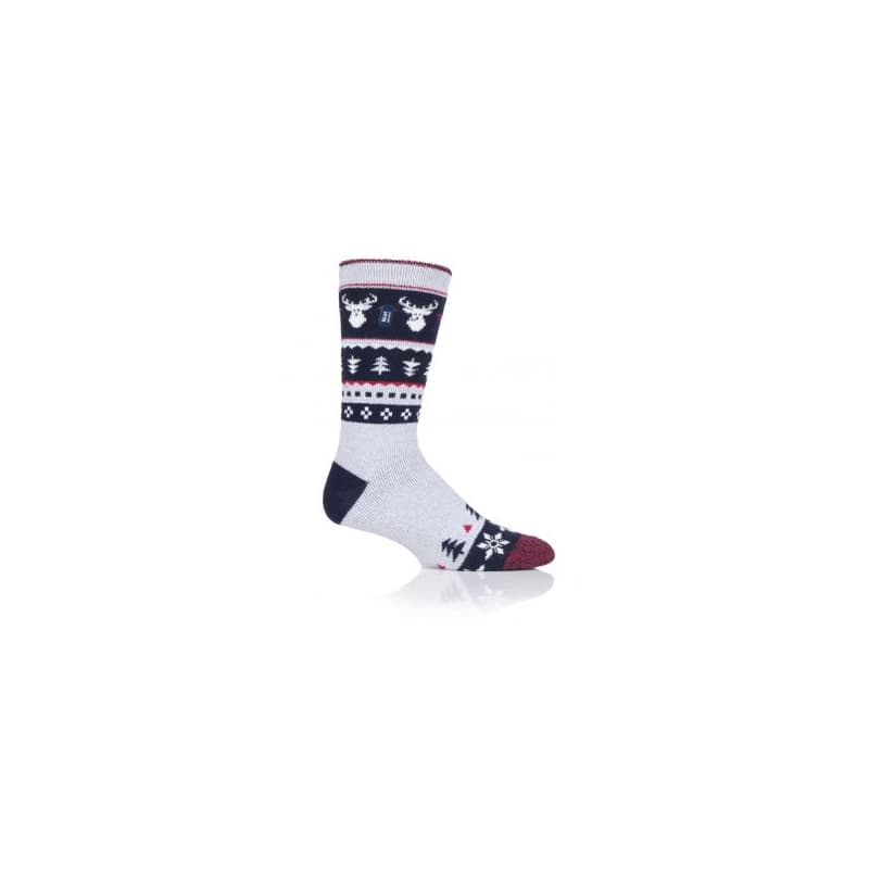 Pánske ponožky HEAT HOLDERS 1 PACK-MEN LITE FESTIVE STAG-CHRISTMAS SOCKS