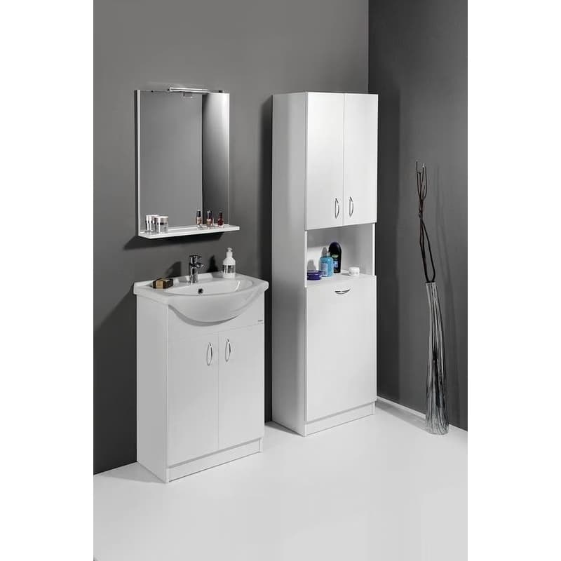 AQUALINE - SIMPLEX ECO vysoká skrinka s košom 50x180x30cm SIME510 5