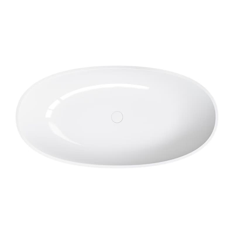 OMNIRES - SHELL M+ voľne stojaca vaňa, 148 x 75 cm, biela lesk SHELL148WWBP 2