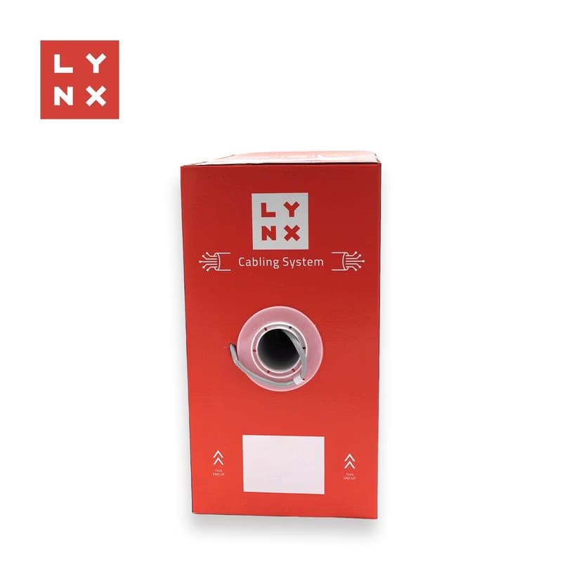 LYNX UTP kábel Cat5e, PVC (Eca), celomedený, vnútorný, šedý, box 305m 3