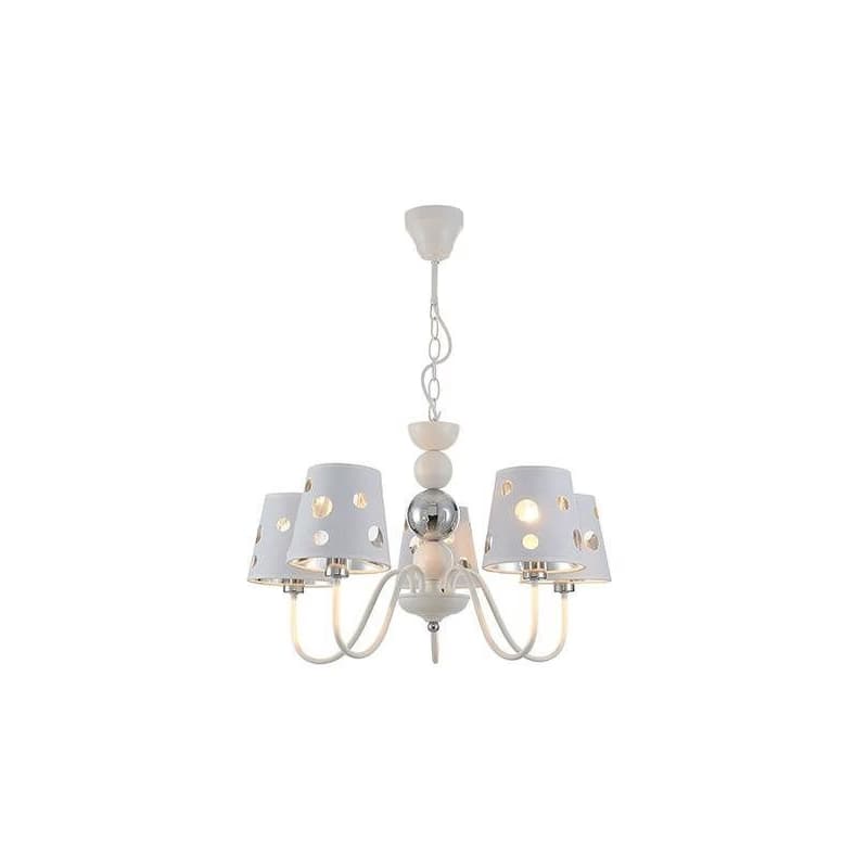 Biely luster závesná lampa 5xE14 Batley Ledea 5