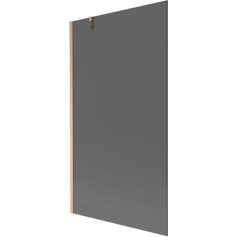 MEXEN/S - Next vaňová zástena FIX 100 x 150, grafit, meď kartáčovaná 895-100-000-00-40-65