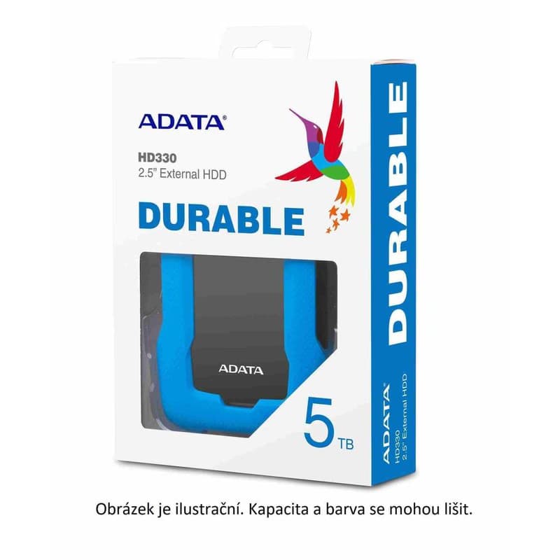 ADATA Externý HDD 2TB 2,5" USB 3.1 HD330, RED COLOR BOX, červený (gumový, nárazu odolný) 5