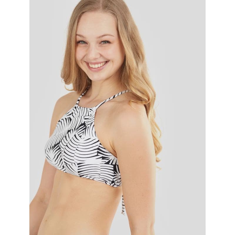 Dámske plavky vrchný diel FUNDANGO Hogg High Neck Top-903-black injun 2