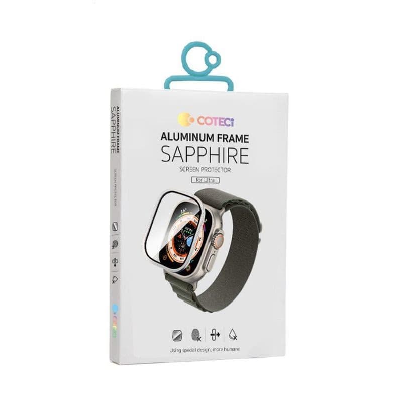 Cotec Titanium Alloy Frame Sapphire Film pre Apple Watch Ultra 49mm 3