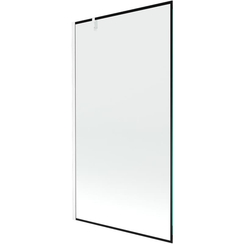 MEXEN/S - Next vaňová zástena FIX 100 x 150, čierna dekor, biela 895-100-000-00-70-20