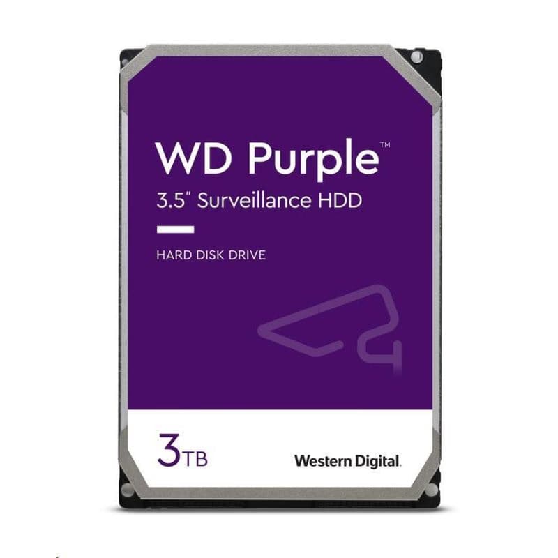 WD PURPLE WD33PURZ 3TB, SATA III 3.5", 256MB, 175MB/s, Low Noise, CMR