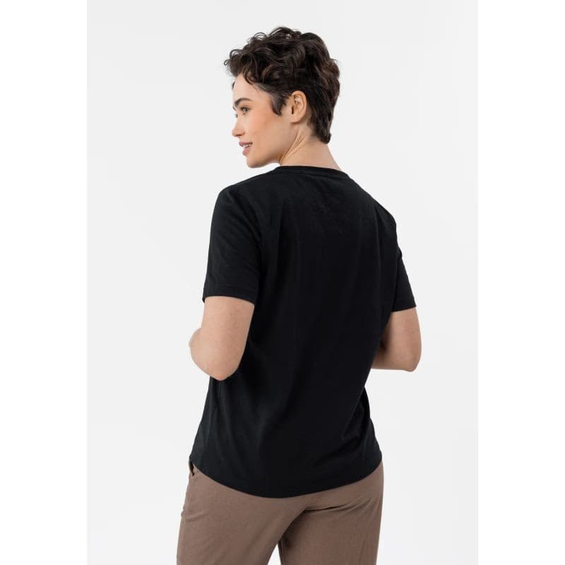 Dámske tričko s krátkym rukávom s v-výstrihom VOLCANO T-FOUR-BLACK 3