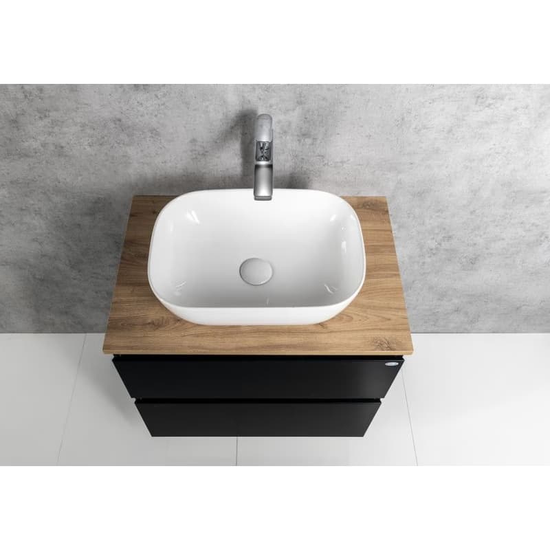 AQUALINE - ALTAIR umývadlová skrinka 67x60x45cm, čierna mat AI670 5