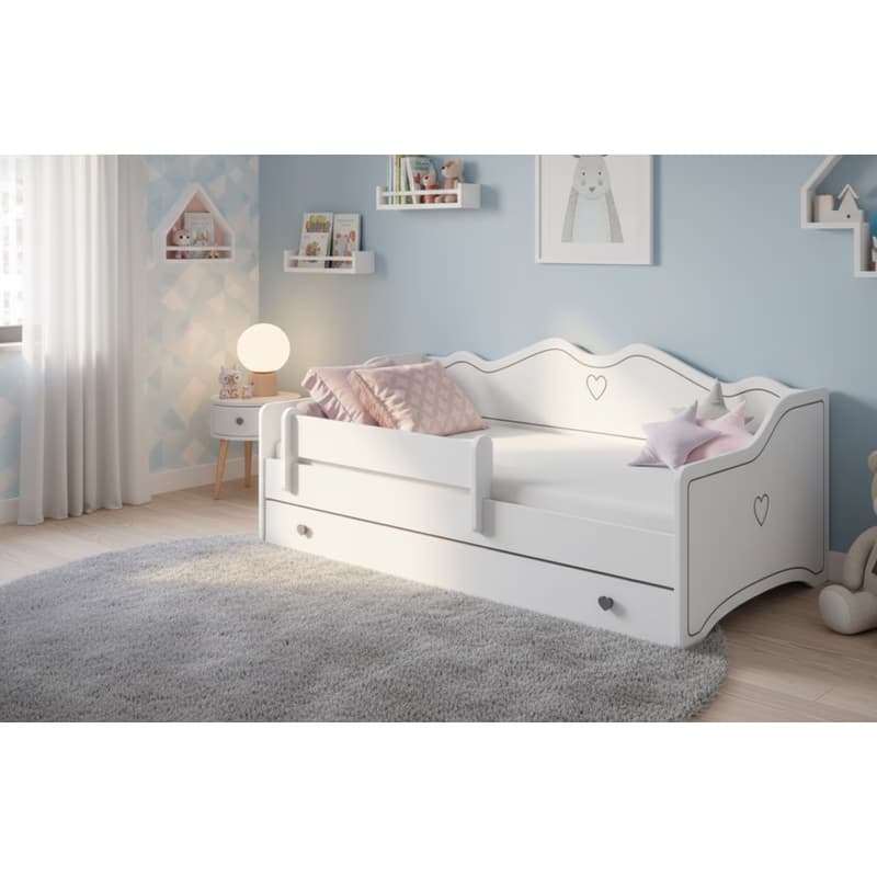 ArtAdrk Detská posteľ EMKA | biela/sivá 80 x 160 cm 3