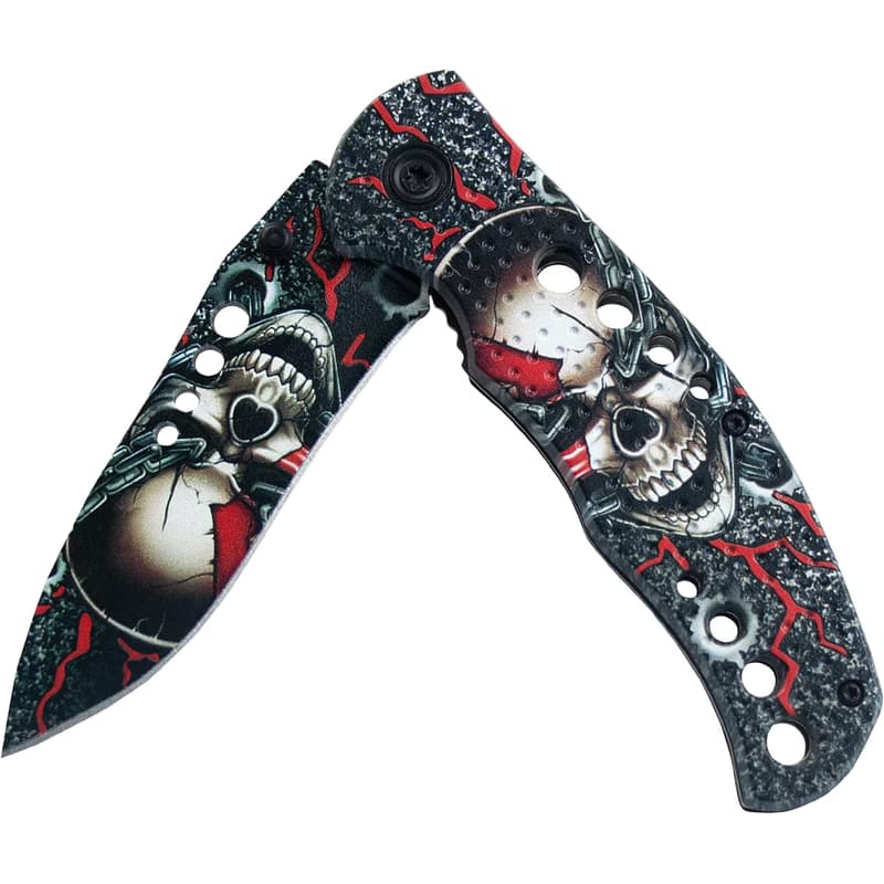 Skladací taktický nôž SKULL 20 cm, Žltá 3