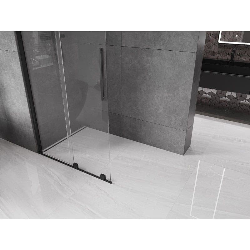 MEXEN/S - Velár posuvné sprchové dvere Walk-in 80, transparent, čierna 871-080-000-03-70 3