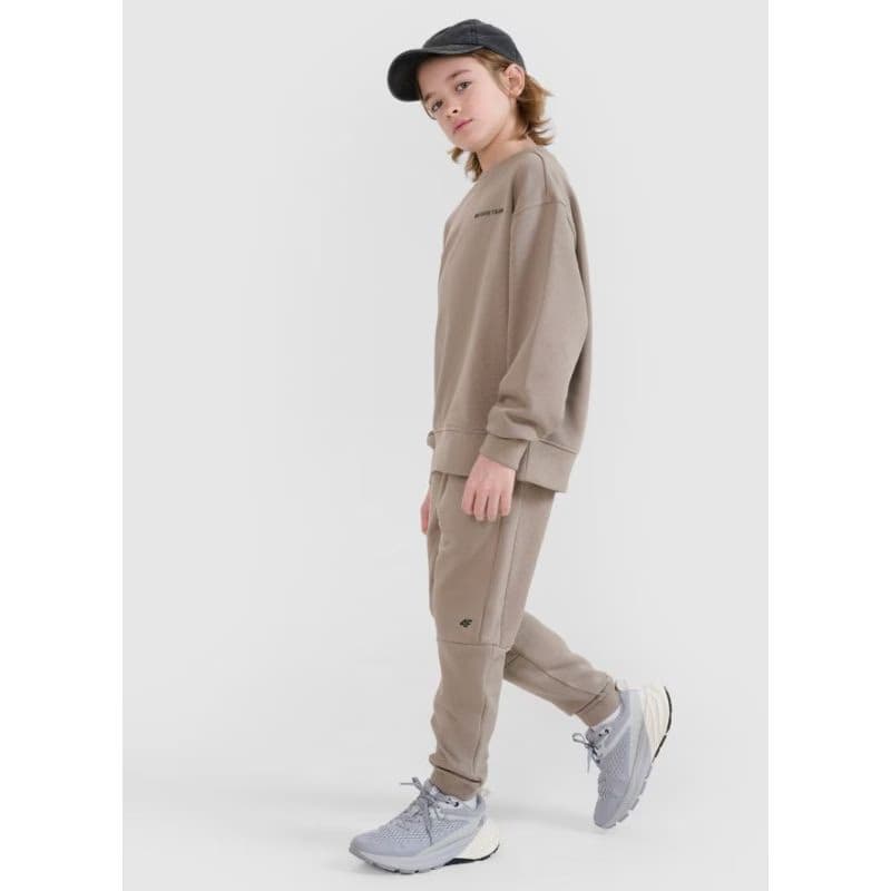 Chlapčenské tepláky 4F JUNIOR TROUSERS CAS M1103-83S-BEIGE 3