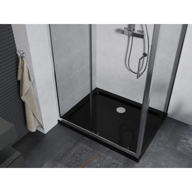 MEXEN/S - Apia Sprchovací kút 110x80, transparent, chróm + vanička so sifónom 840-110-080-01-00-4070 4