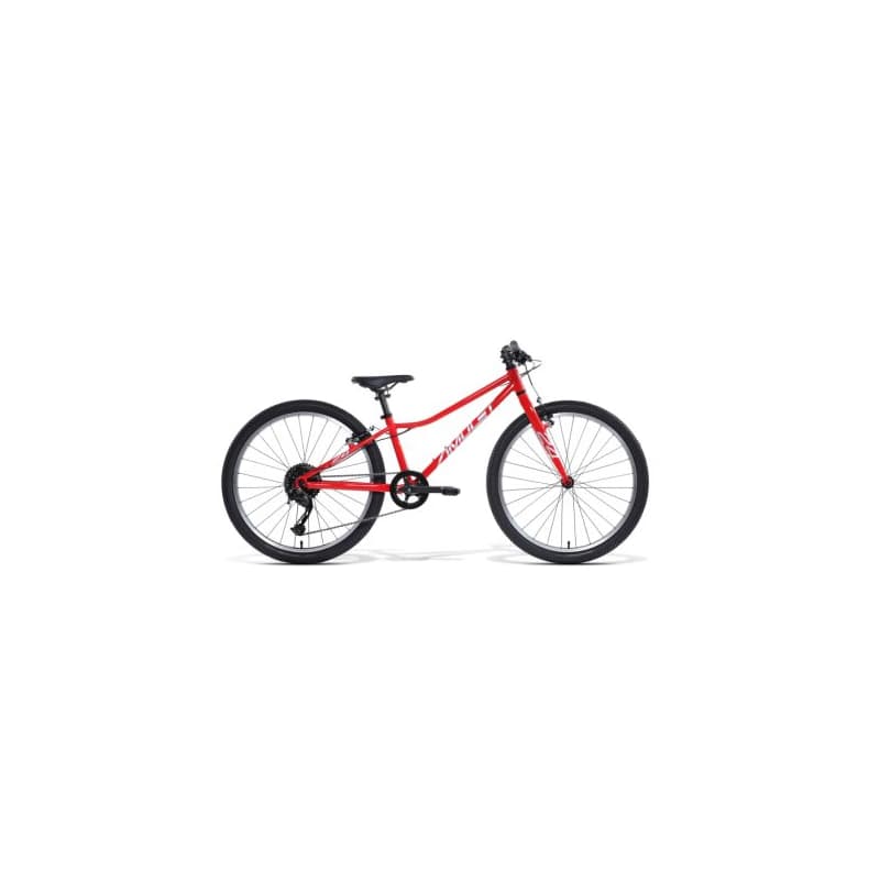 Juniorský horský bicykel AMULET 24 Tomcat, red shiny silver