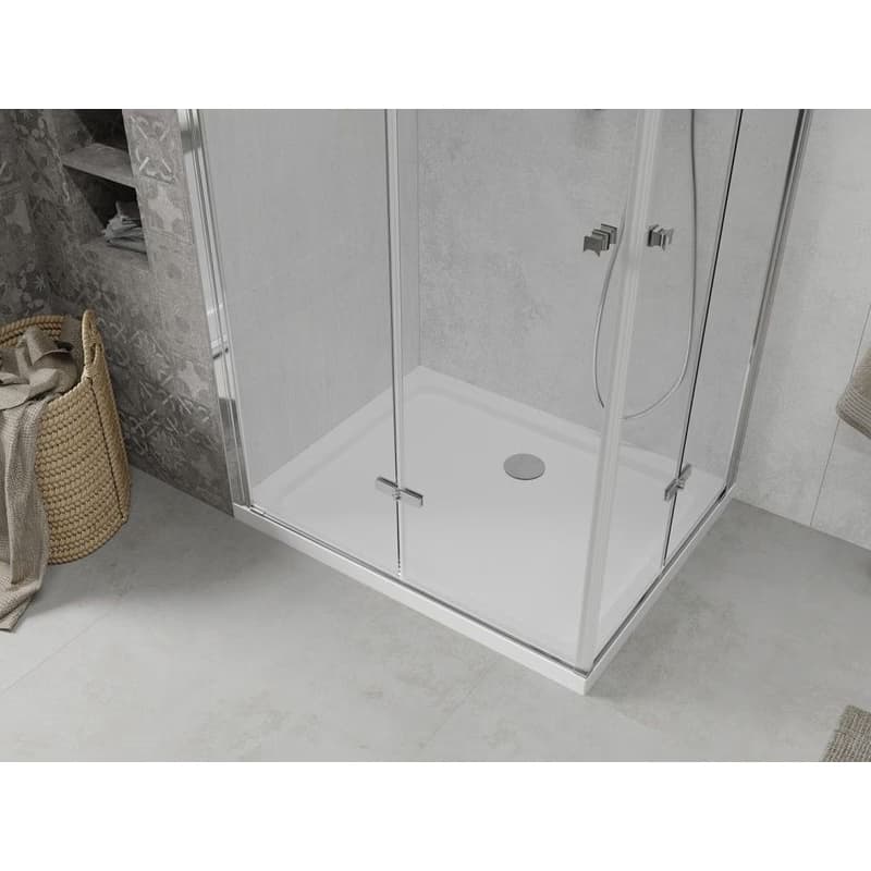 MEXEN/S - Lima Duo sprchovací kút 80x70, transparent, chróm + vanička so sifónom 856-080-070-01-02-4010 5