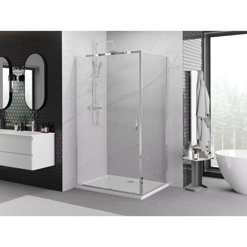 MEXEN/S - Exo sprchovací kút, posuvné dvere 155 x 100, transparent, chróm 8151-155-100-01-00 4