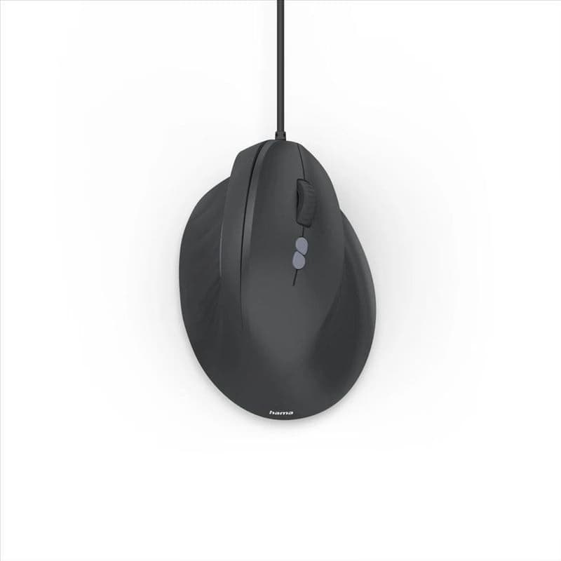 Hama vertikálna ergonomická káblová myš ECM-500R, pre pravákov, čierna