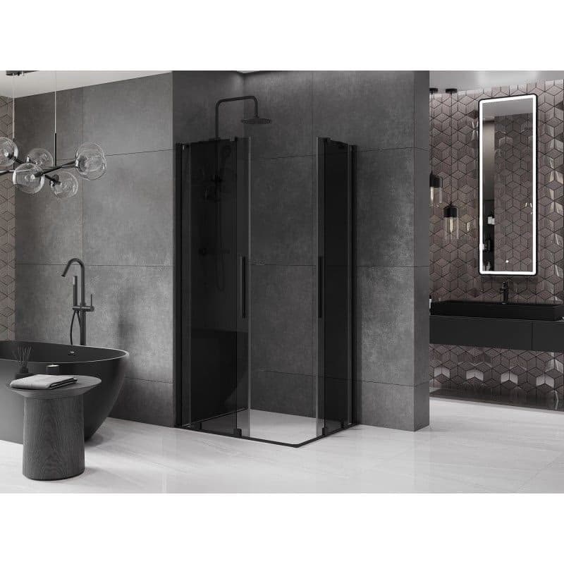 MEXEN/S - Velar Duo sprchovací kút, posuvné dvere 100 x 90, grafit, čierna 871-100-090-42-70 6