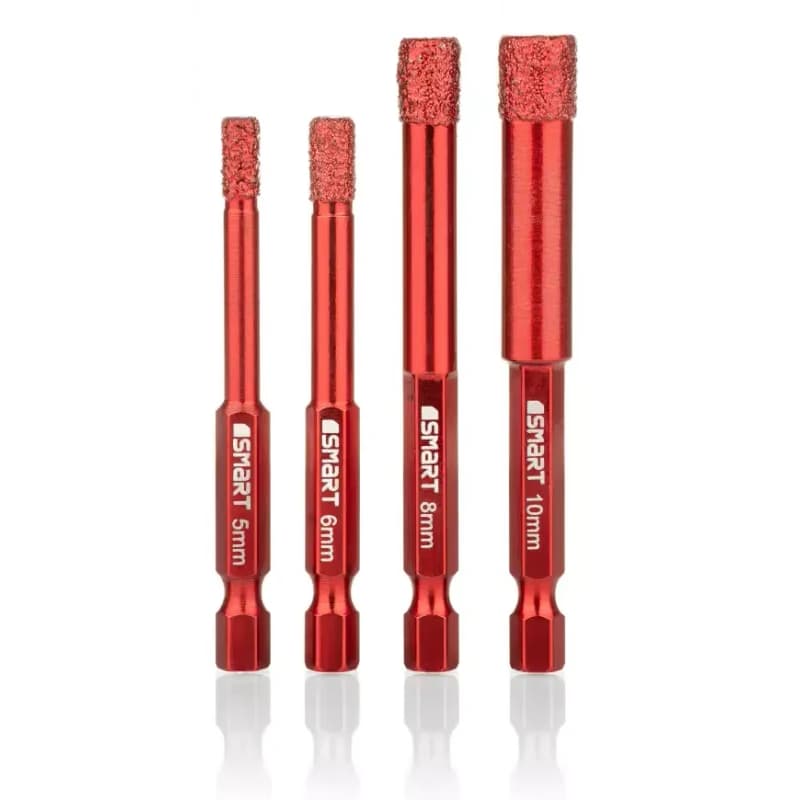 Smart Vyrezávač otvorov na gresu HEX 5-10 mm 4 ks.