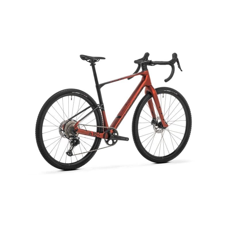 Gravel bicykel MONDRAKER Arid Carbon, earth red black flame red 3